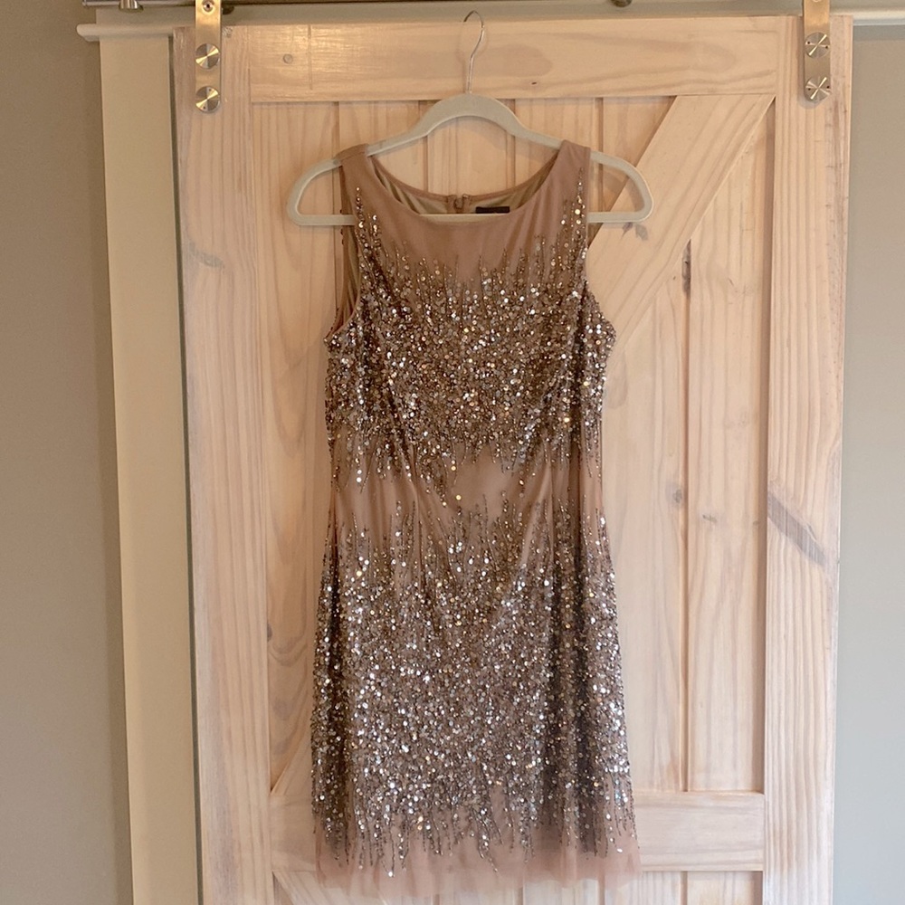 Adrianna Papell sequin cocktail dress